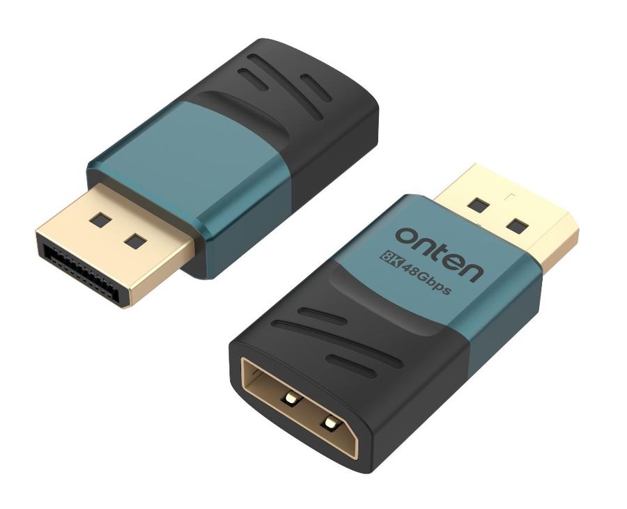 ONTEN OTN-DP81 DP 8k60hz Male to Female Adapter High Speed DP extension connector DisplayPort V1.4 48Gbps