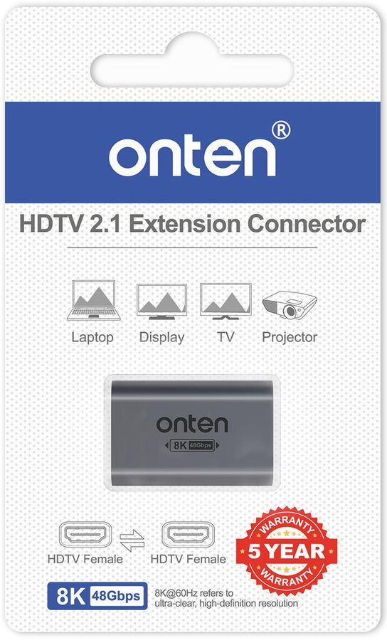 ONTEN OTN-HD807 8K@60hz HDMI Female to Female Adapter HDMI