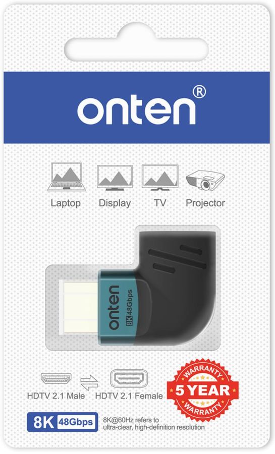 ONTEN OTN-HD815 8K@60hz HDMI Male to Female Adapter High Speed HDMI V2.1 48Gbps