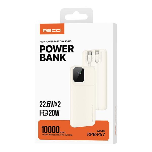 RECCI RPB-P67 Power BANK 22.5W+PD 20W