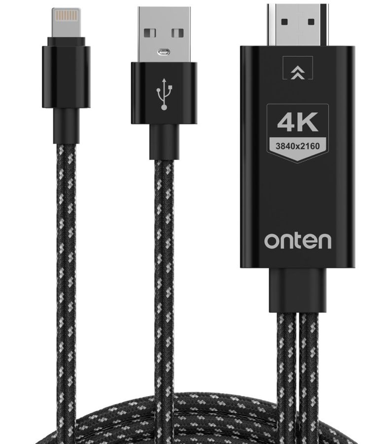 ONTEN OTN-7519 4K*2K)Lightning to HDMI Cable