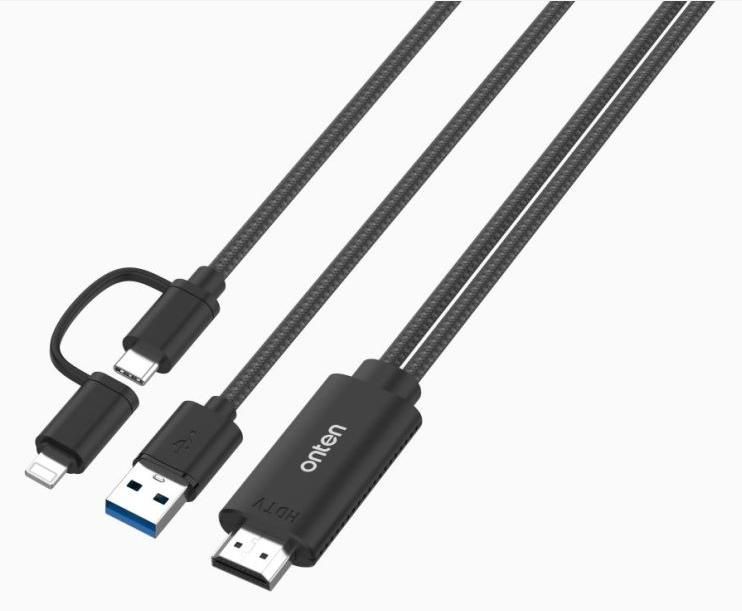 ONTEN OTN-7537T 2-in-1 HDMI Cable