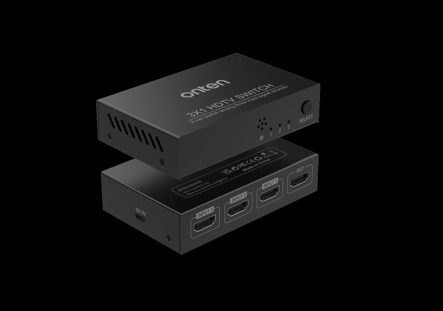 ONTEN OTN-CS341S 3 in 1 HDMI 2.0 Switcher 4K@60Hz 3