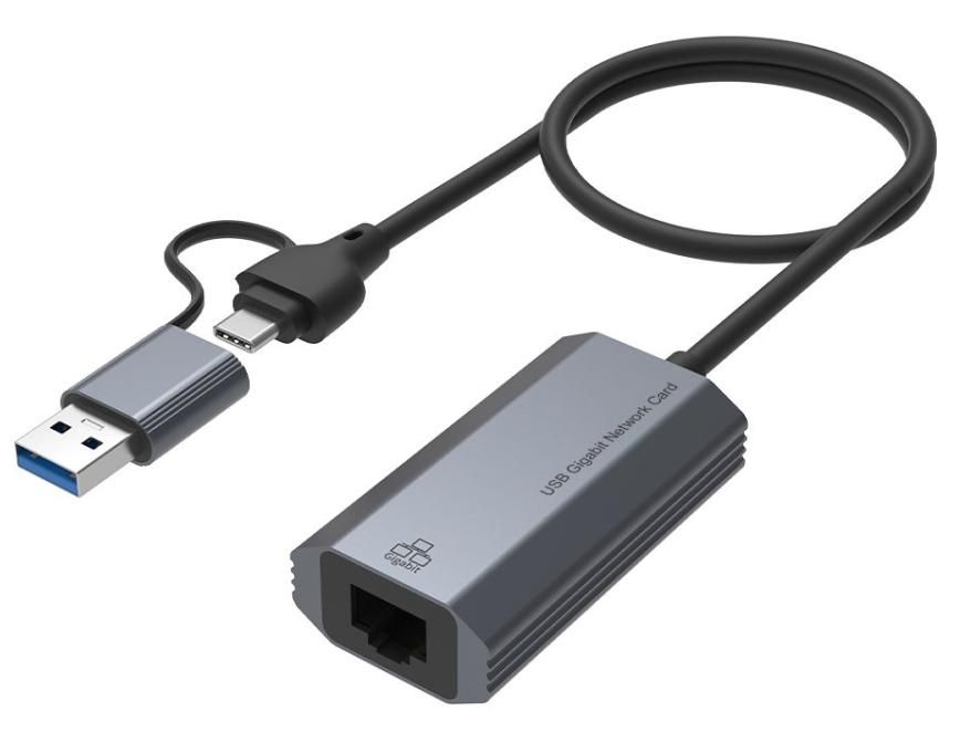 ONTEN OTN-UE101 USB-C+USB 3.0 Gigabit Network Card
