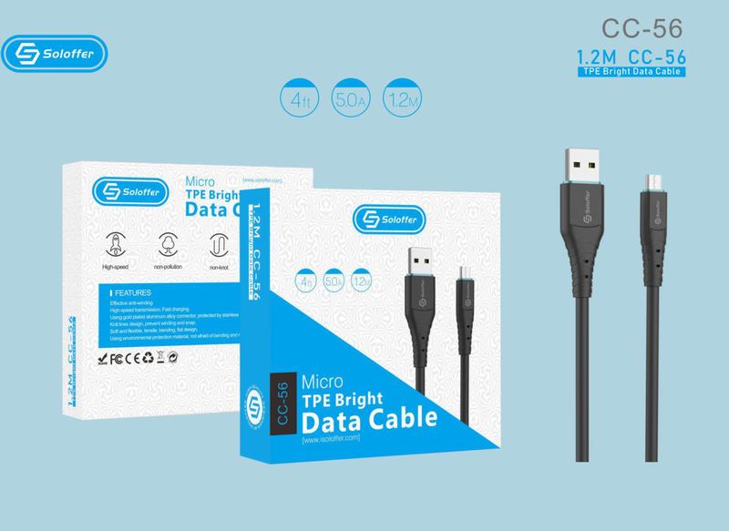 SOLOFFER CC56-V8 USB data cable